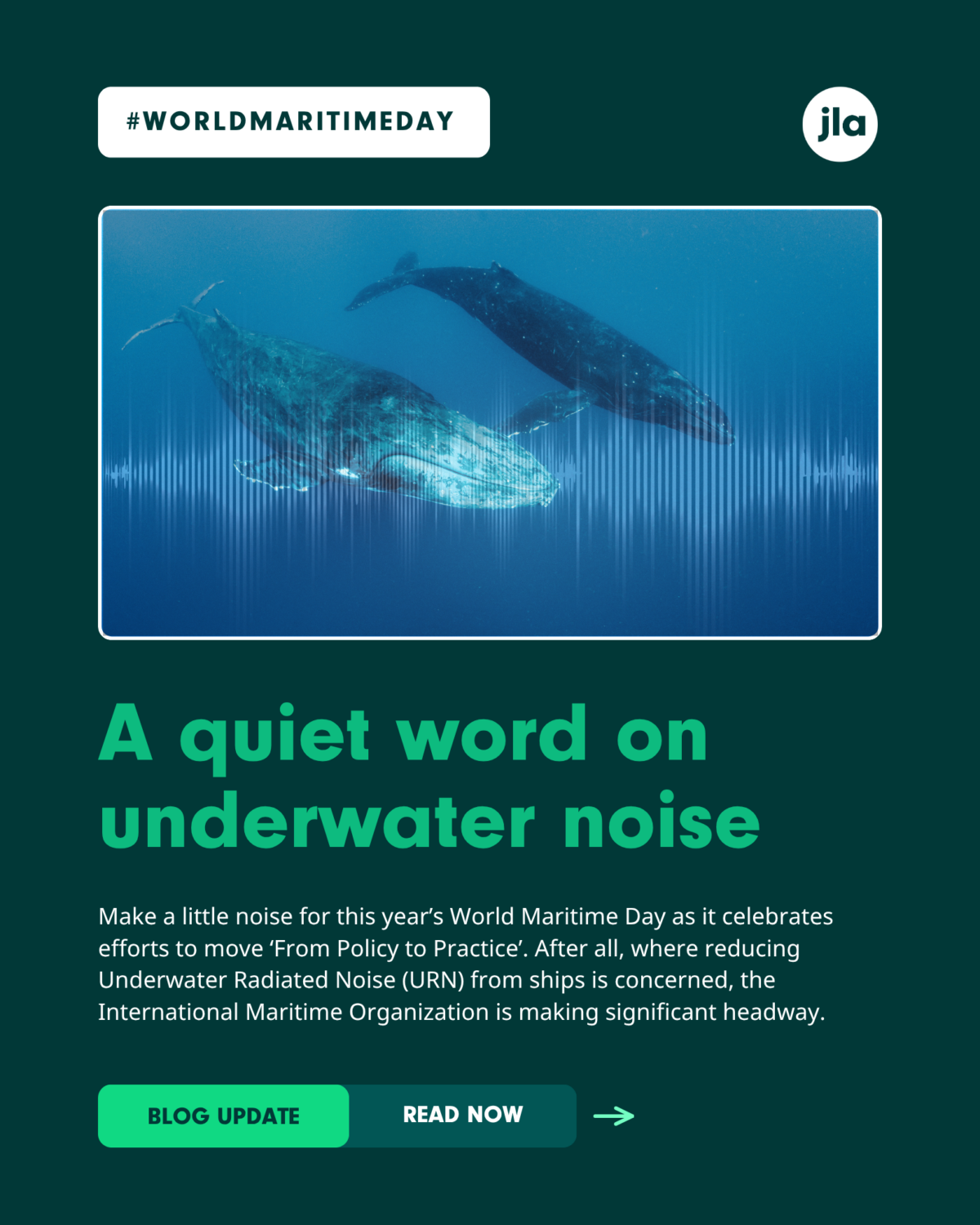A quiet word on underwater noise